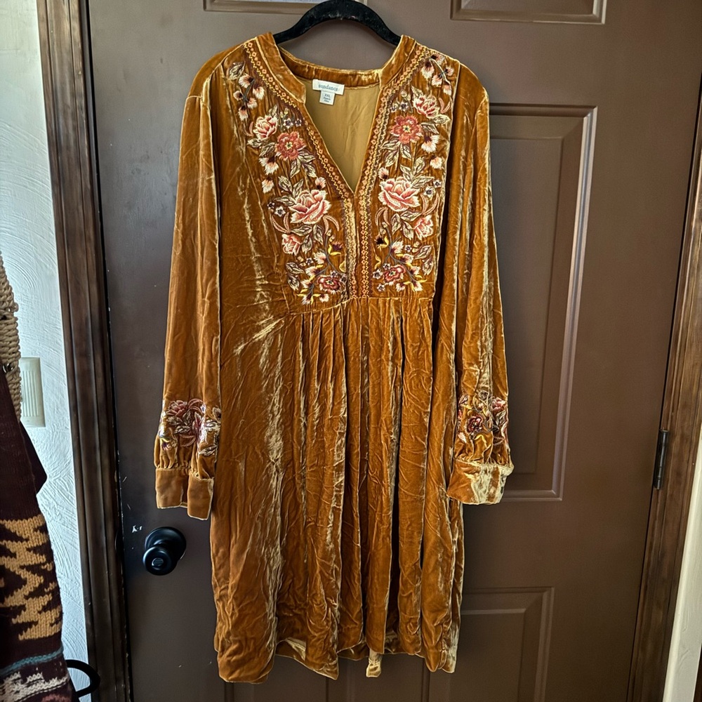 Sundance Gold Bishop Sleeve Sundress